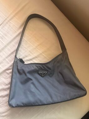 Prada Slate Grey Nylon Purse